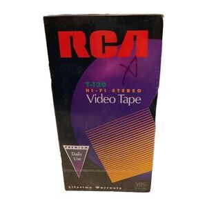 VHS VCR Blank Video Tapes RCA T-120H Standard Grade 6HR New Sealed